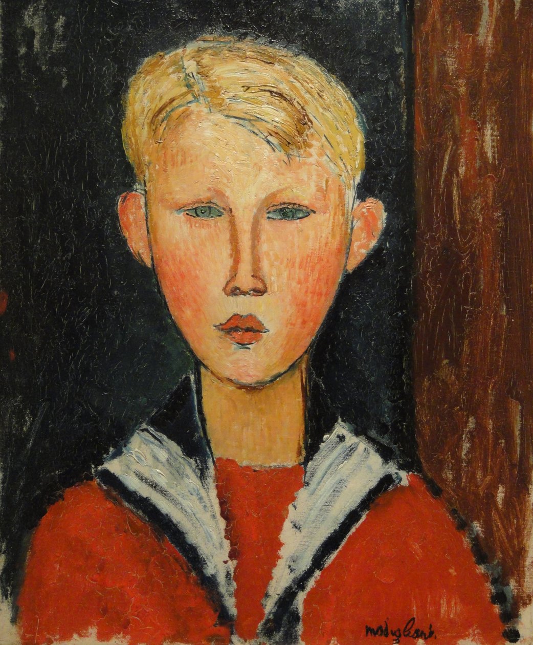 De Blauwoogige Jongen door Amedeo Modigliani