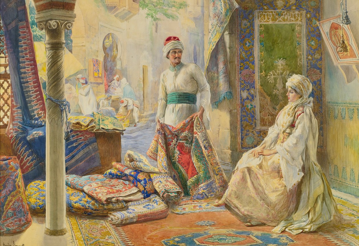 De tapijthandelaar door Amedeo Simonetti