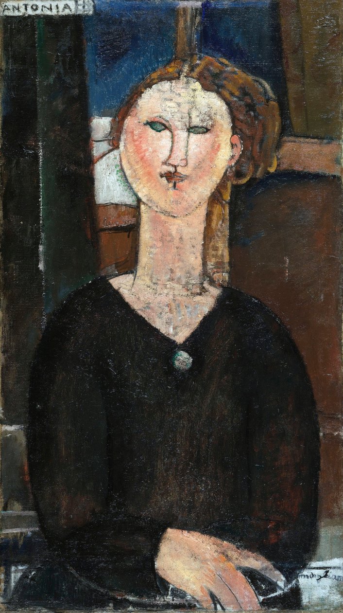 Antonia, ca. 1915 door Amedeo Modigliani