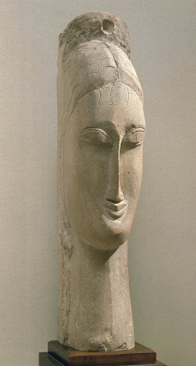 Hoofd van een Vrouw door Amedeo Modigliani