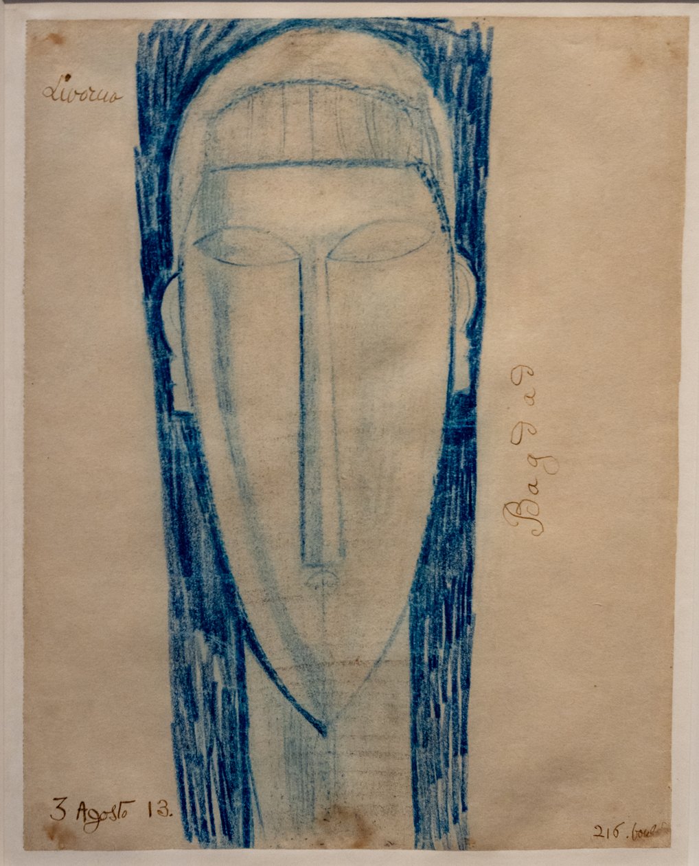 Hoofd door Amedeo Modigliani