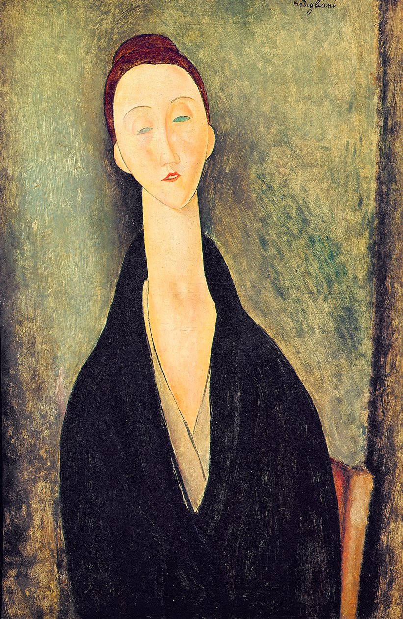 Madame Hanka Zborowska, 1918 door Amedeo Modigliani