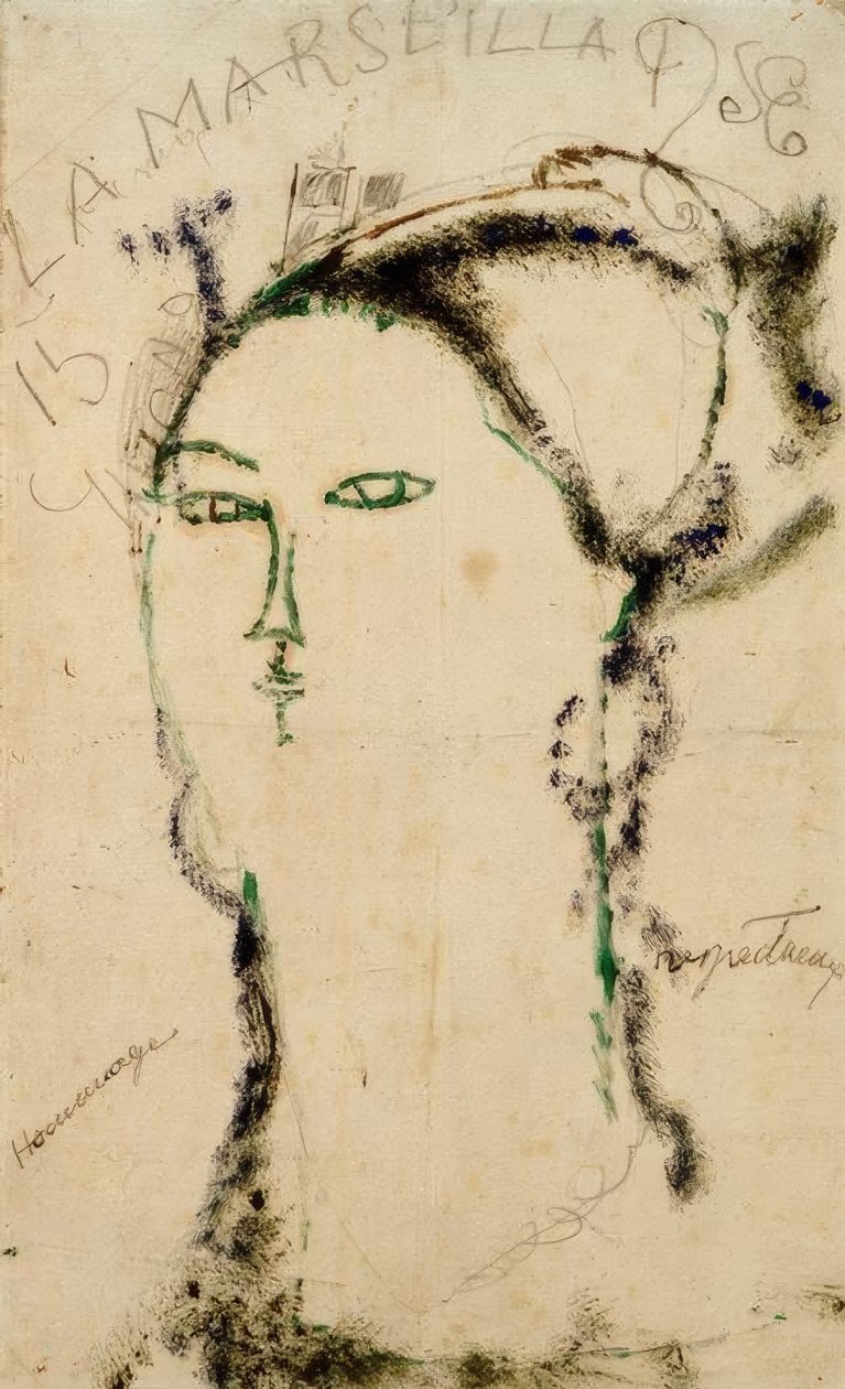 Madame Othon Friesz (De Marseille) door Amedeo Modigliani