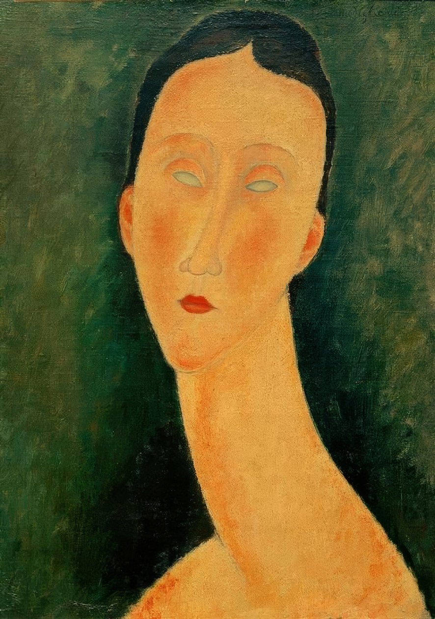 Portret van een vrouw (Lunia) door Amedeo Modigliani