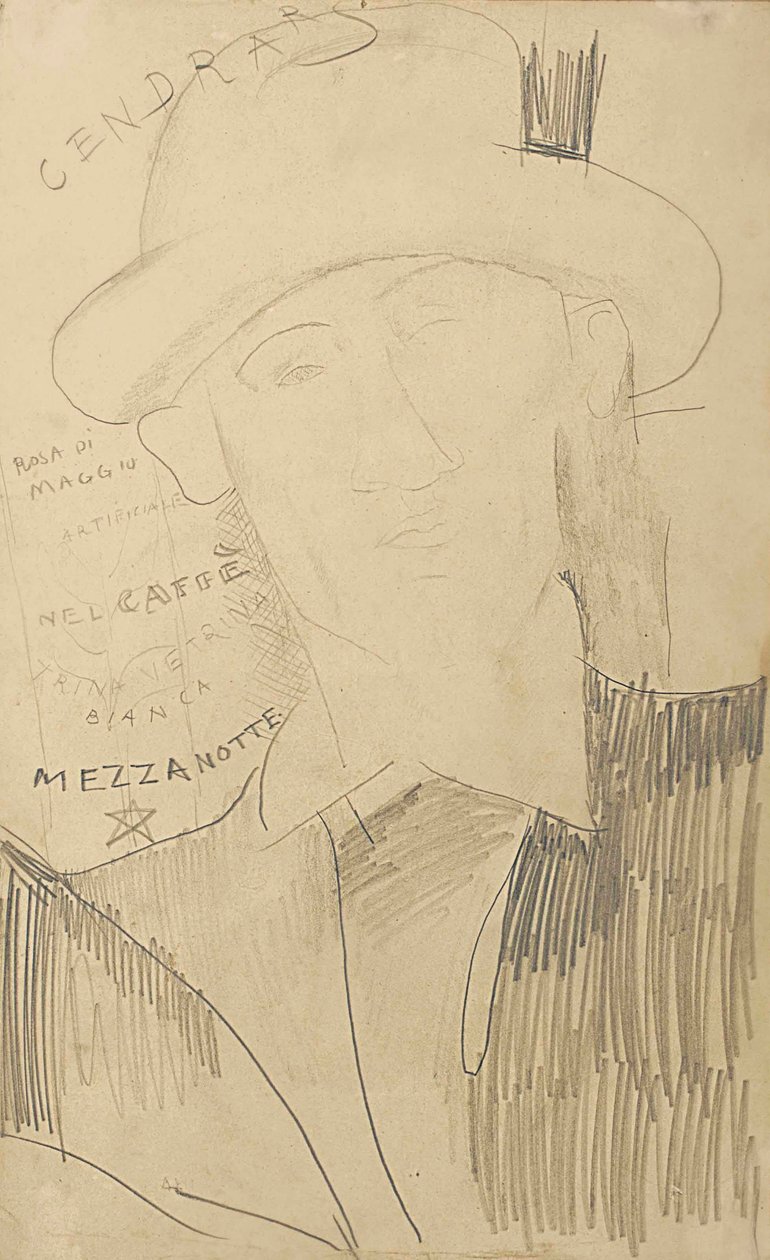 Portret van Blaise Cendrars door Amedeo Modigliani