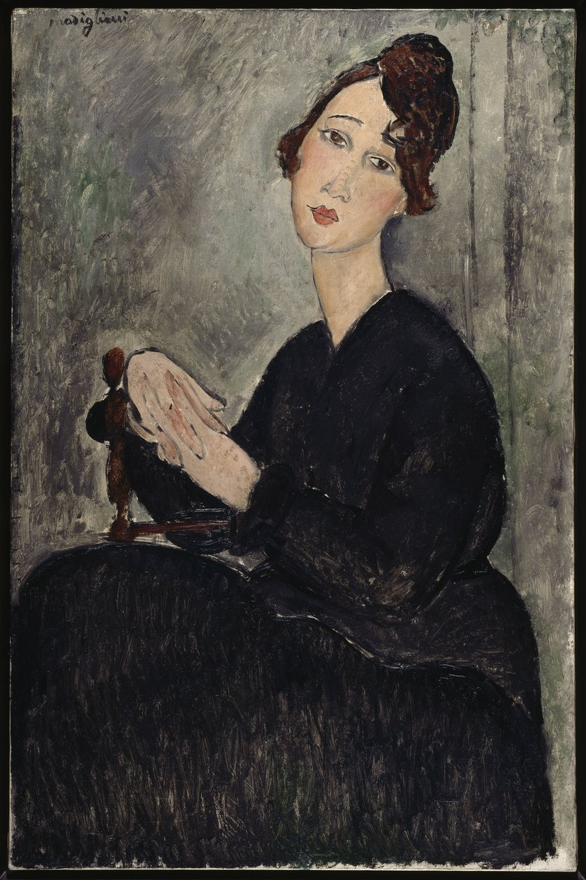 Portret van Dédie, 1918 door Amedeo Modigliani