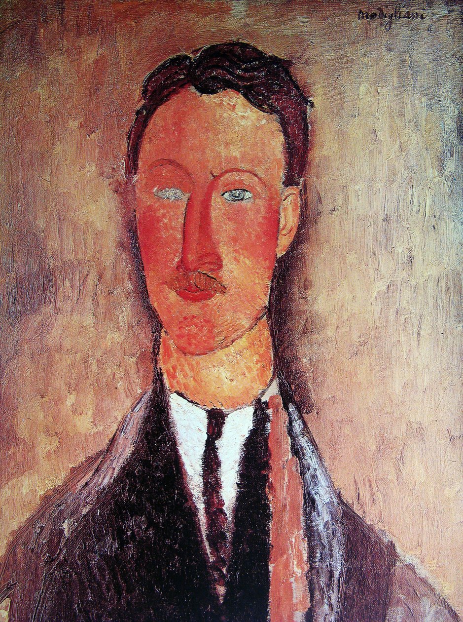 Portret van Léopold Survage 1879-1968, 1918 door Amedeo Modigliani