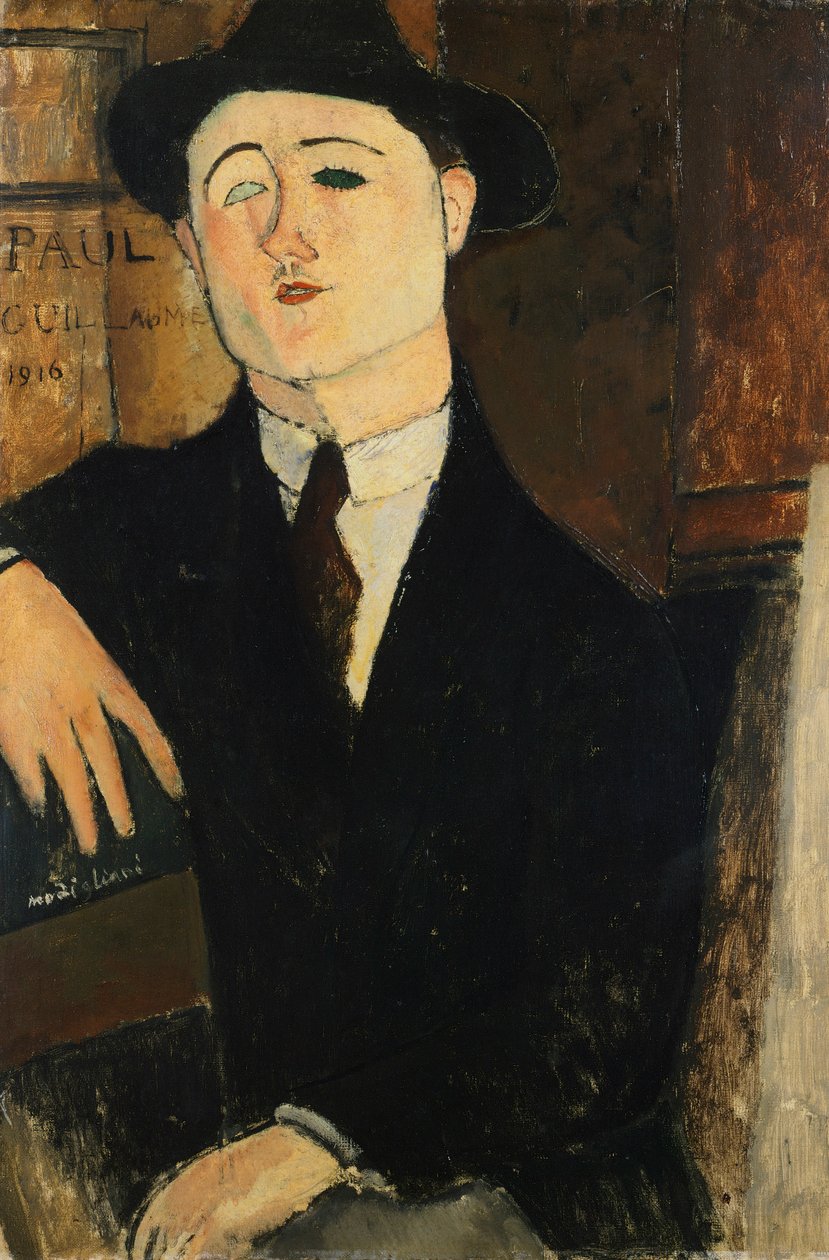 Portret van Paul Guillaume door Amedeo Modigliani