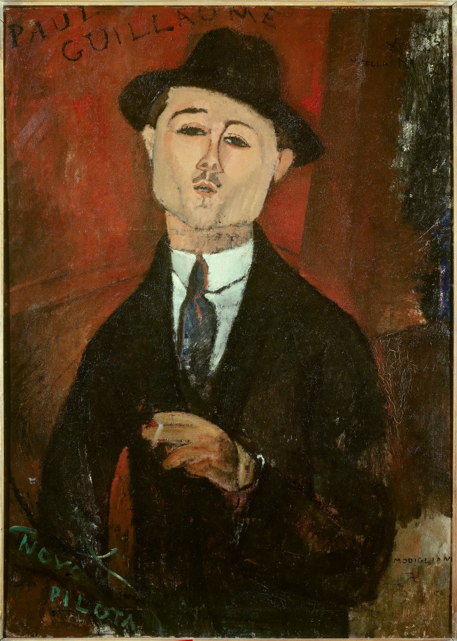 Portret van Paul Guillaume door Amedeo Modigliani