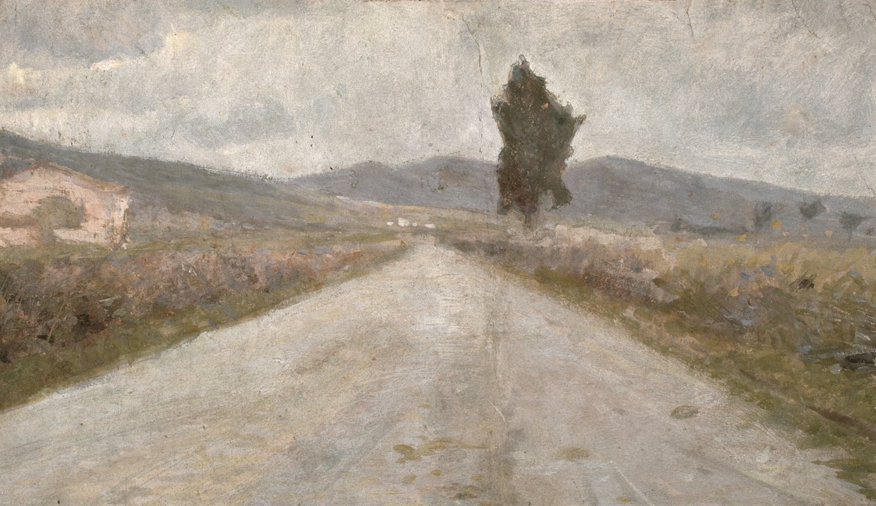 De Toscaanse Weg, ca. 1899 door Amedeo Modigliani