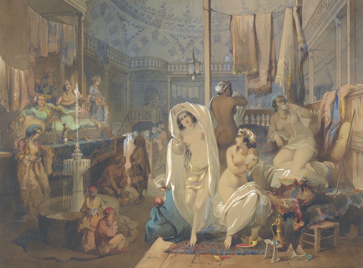 In de Hammam door Amedeo Preziosi