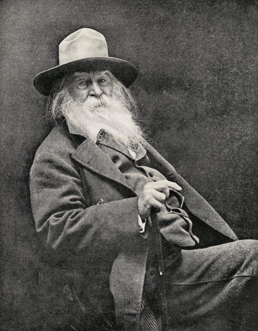 Walt Whitman (1819-91) door American Photographer