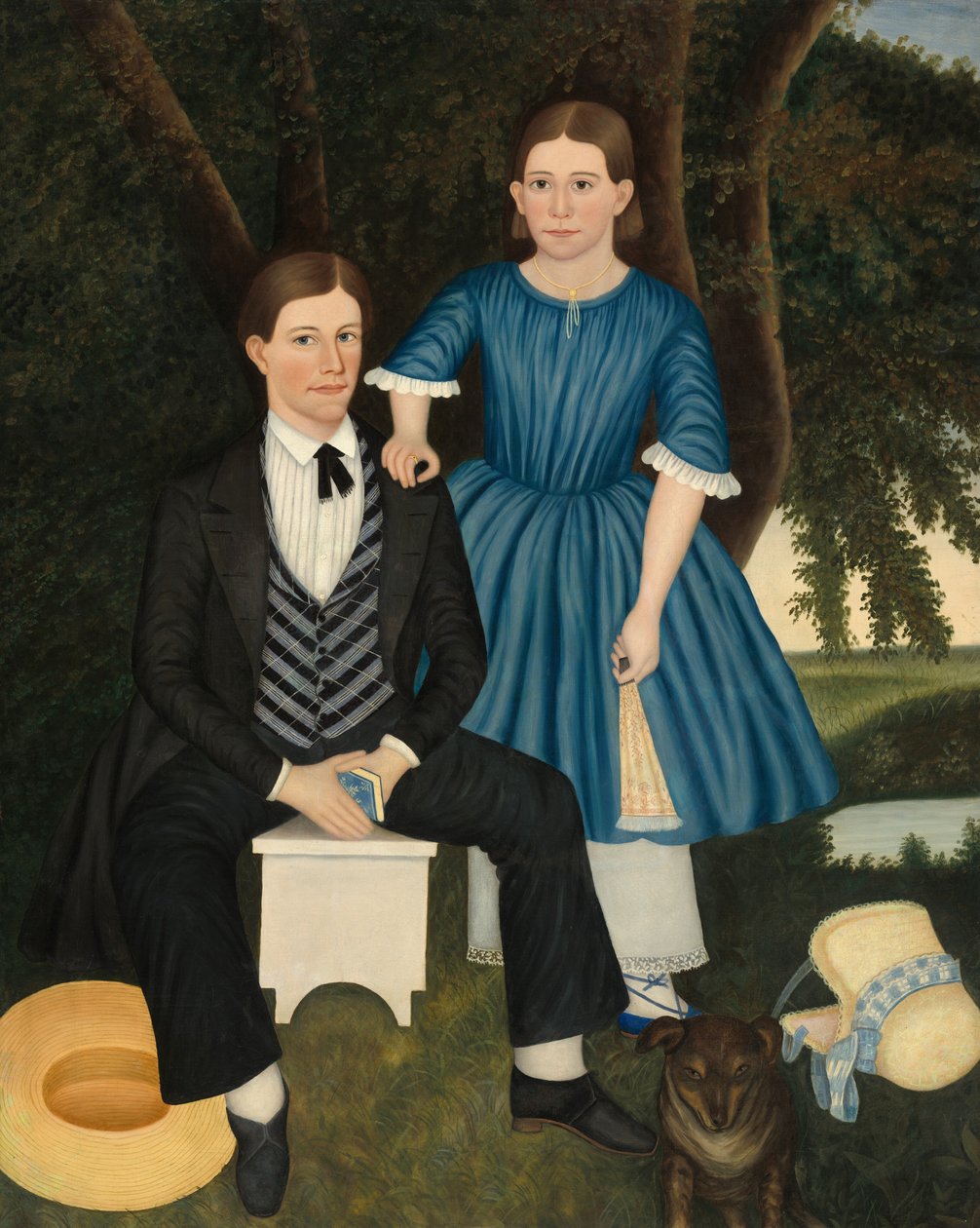 Broer en Zus door American 19th Century