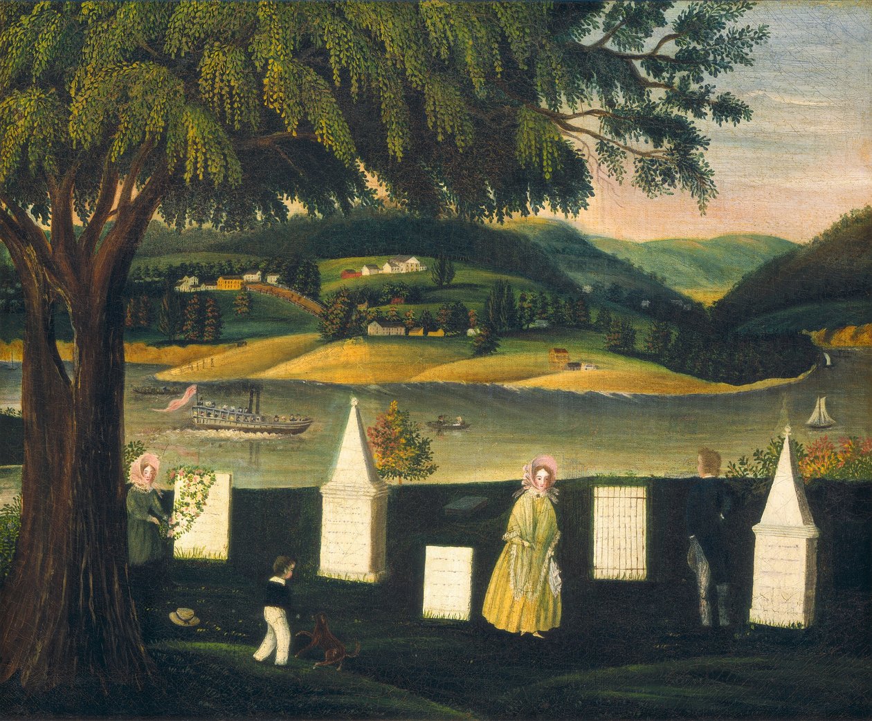 Familiebegraafplaats door American 19th Century