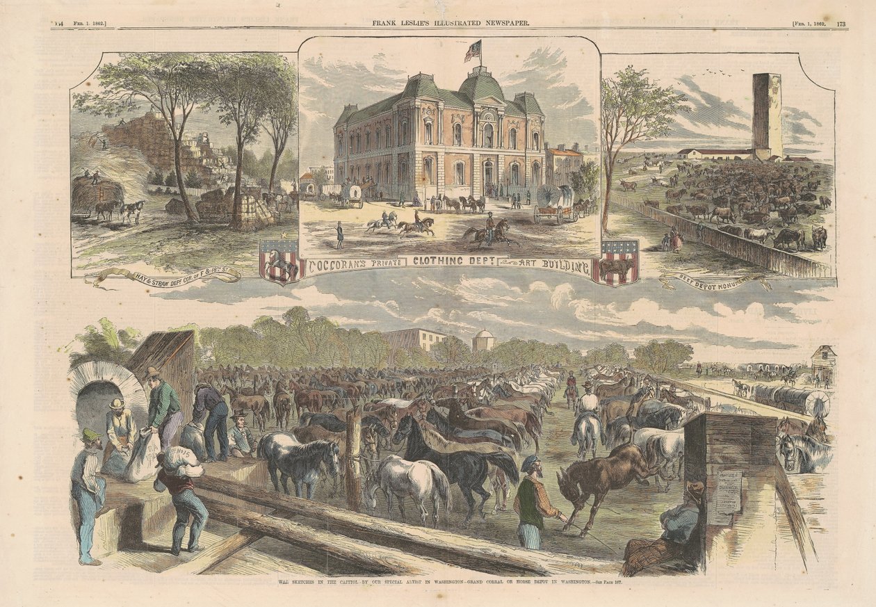 Oorlogsschetsen in de Hoofdstad door American 19th Century