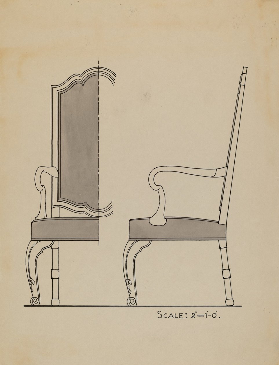 Stoel door American 20th Century