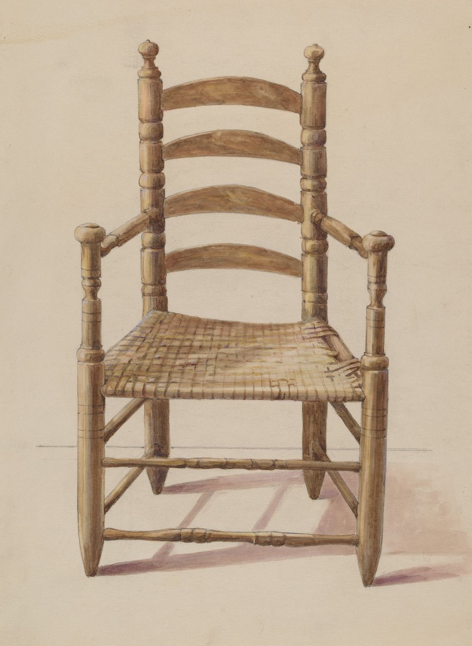 Ladderrugstoel door American 20th Century