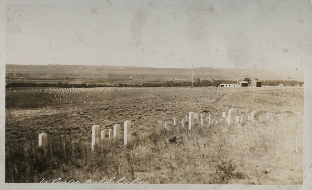 Scène bij Custer Slagveld door American Photographer