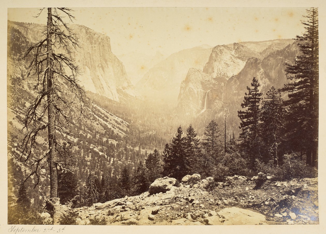 Yosemite Valley vanaf Inspection Point door American Photographer