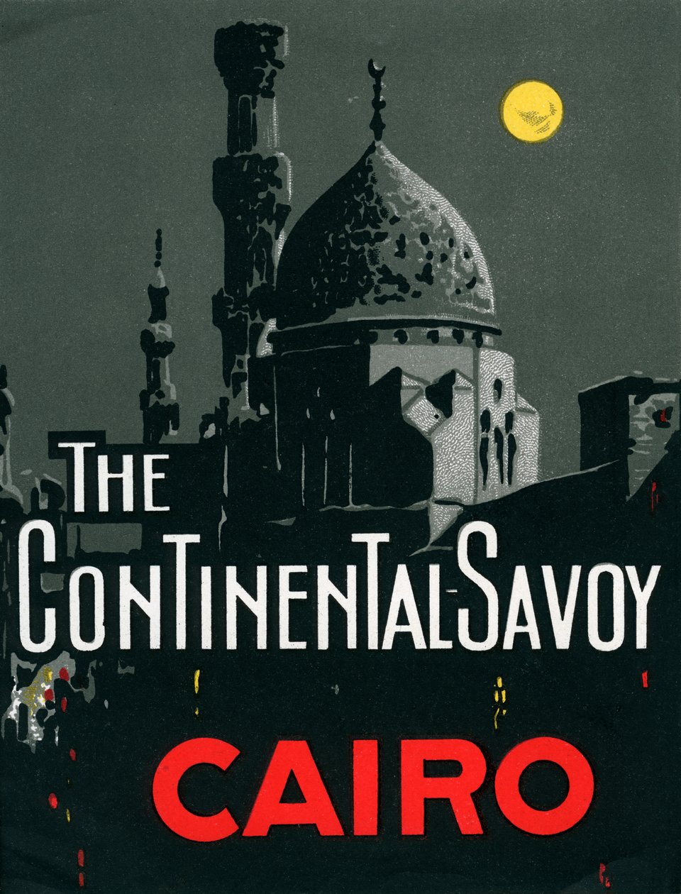 Continentaal Savoy Hotel in Caïro met moskee door American School