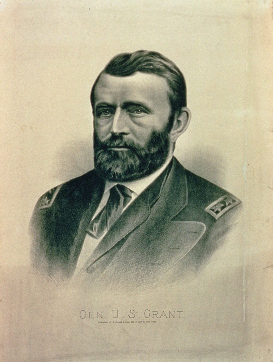 Generaal Ulysses Simpson Grant (1822-85) door American School