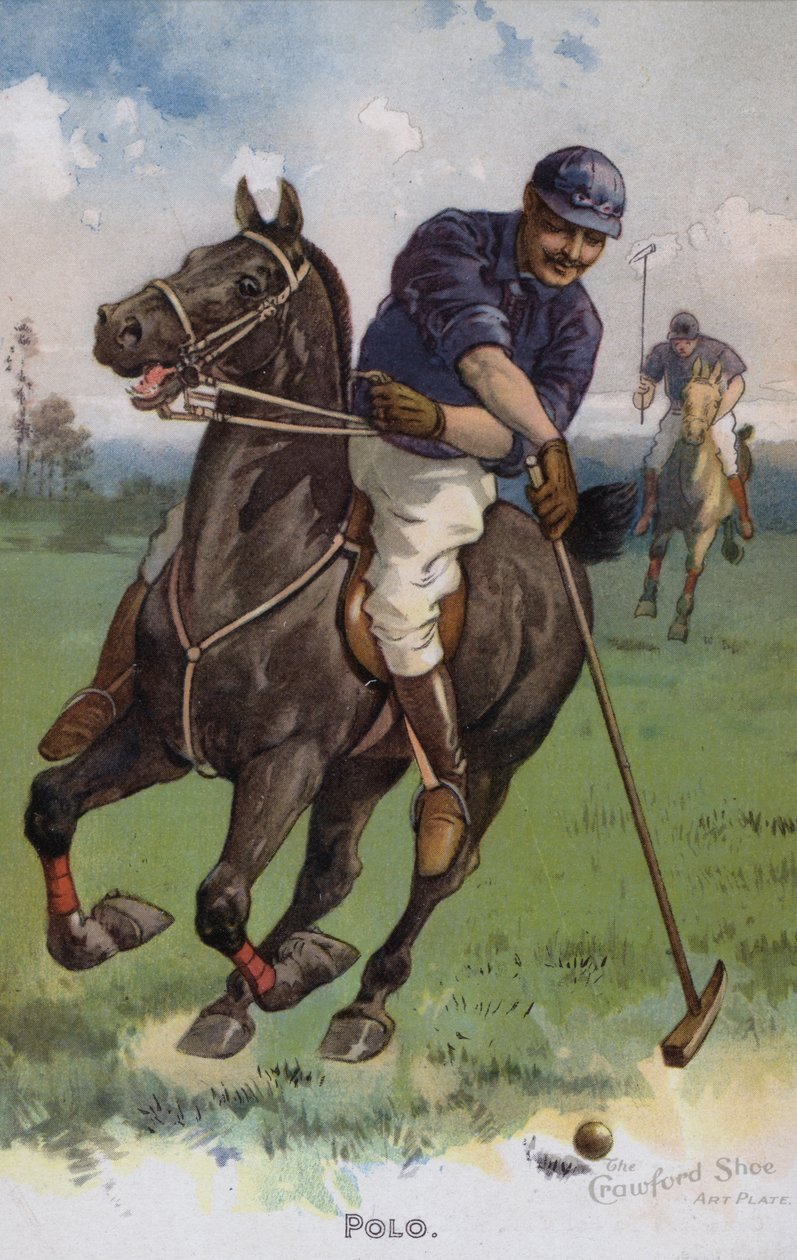Polo (kleurenlitho) door American School