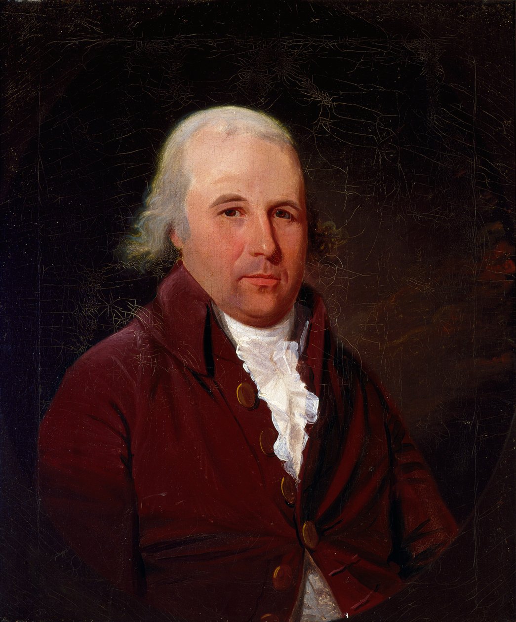 Portret van David Poignand door American School