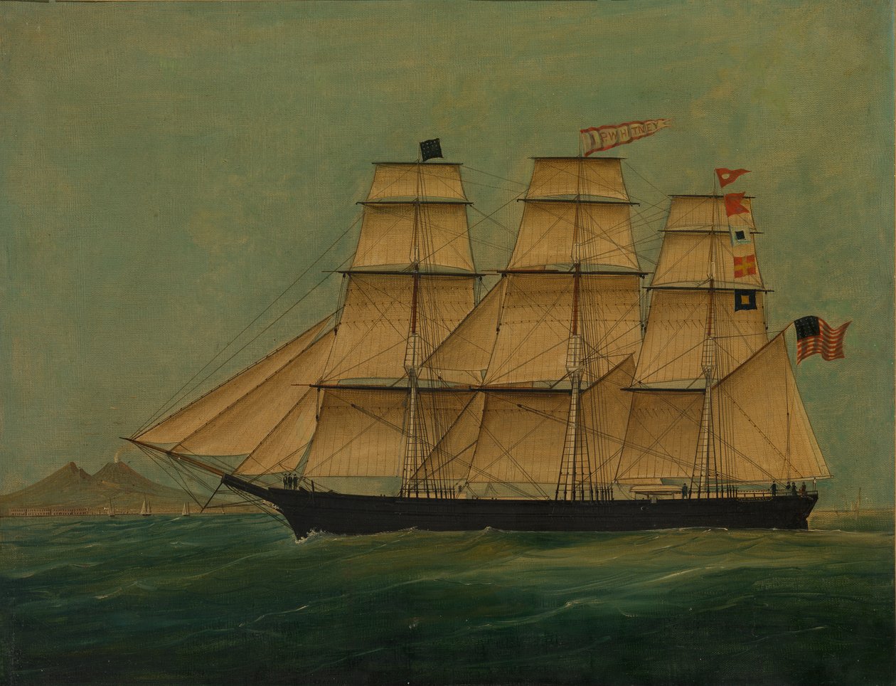 Het schip J. P. Witney door American School