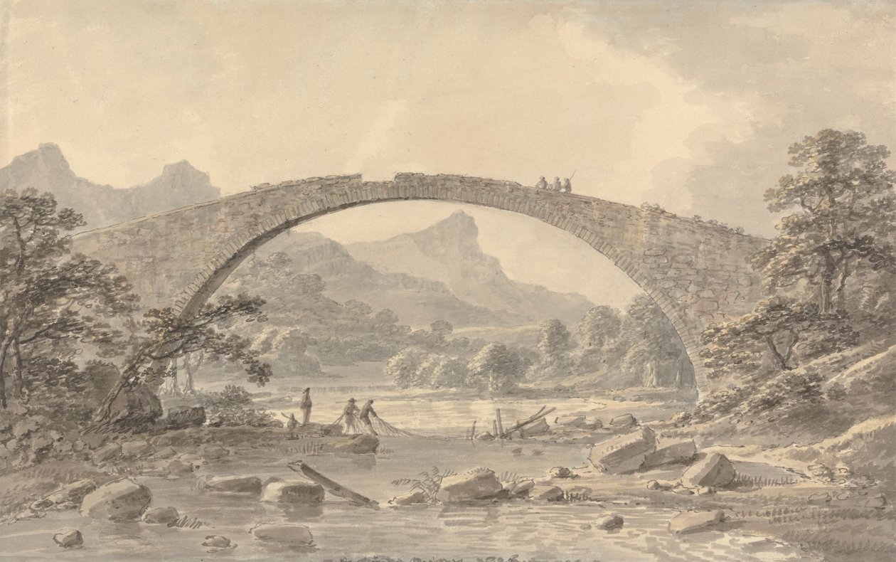 Pont Newydd nabij Dolgelly door Amos Green