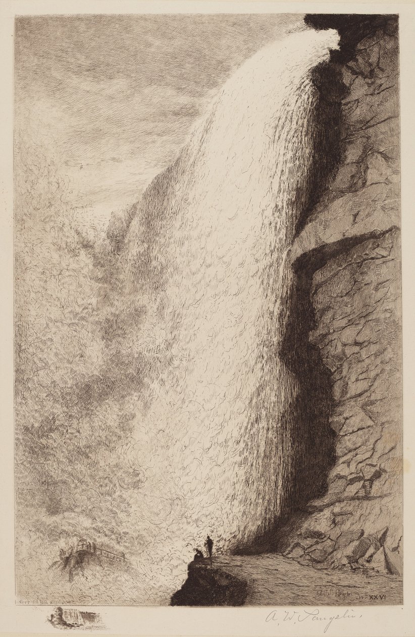 Zonder titel (Niagara Falls) door Amos W. Sangster