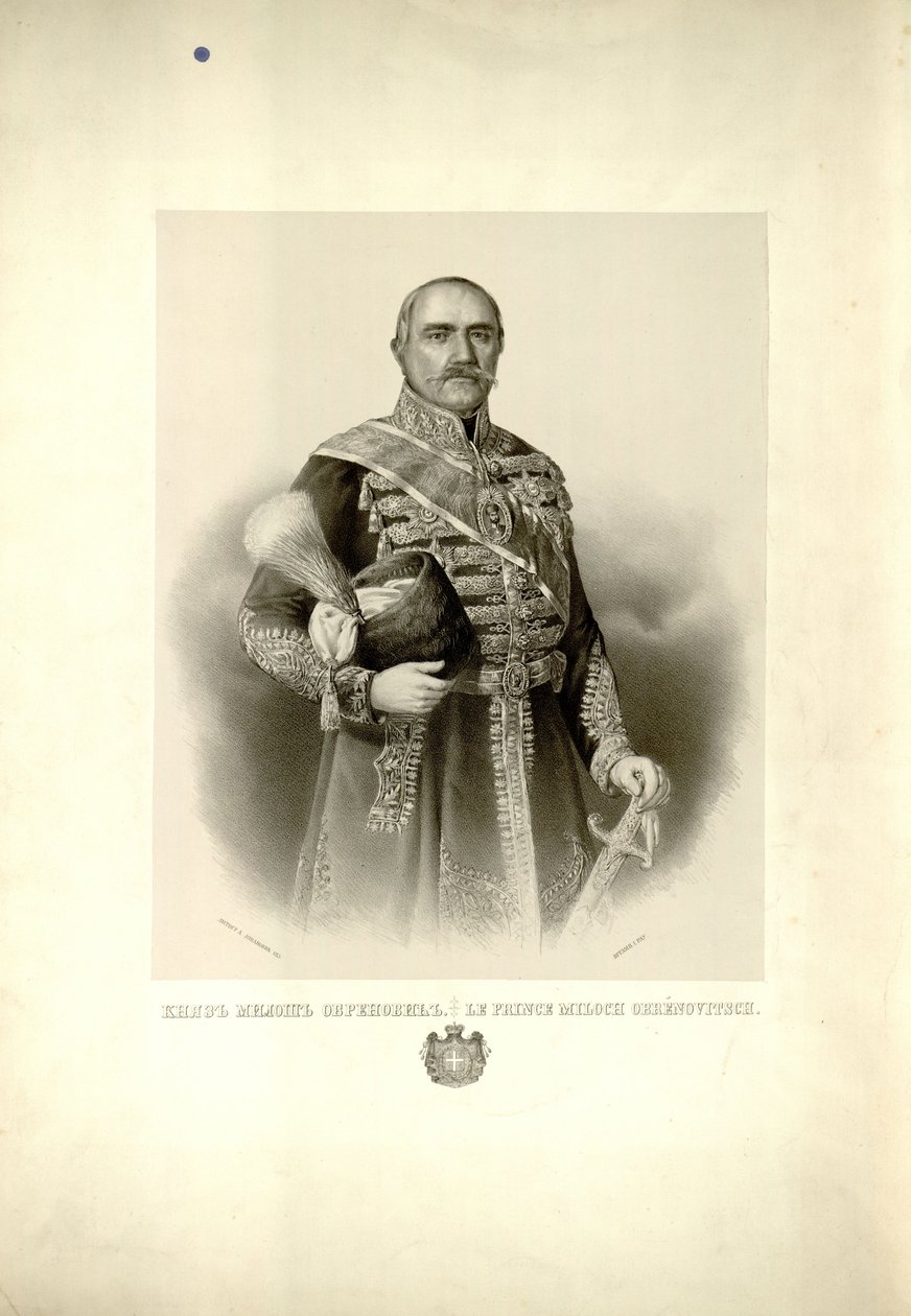 Prins Milos Obrenovic door Anastas Jovanović