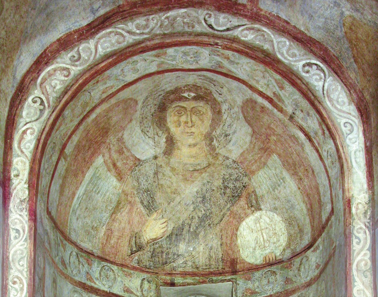 Sint Michaël de Aartsengel door Ancient Russian frescos
