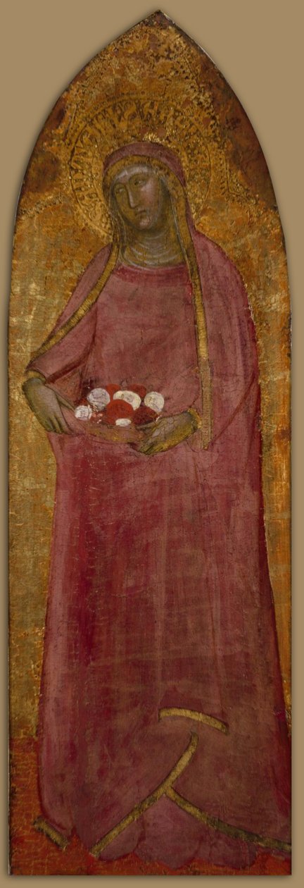 Sint Elisabeth van Hongarije door Andera Bonaiuti