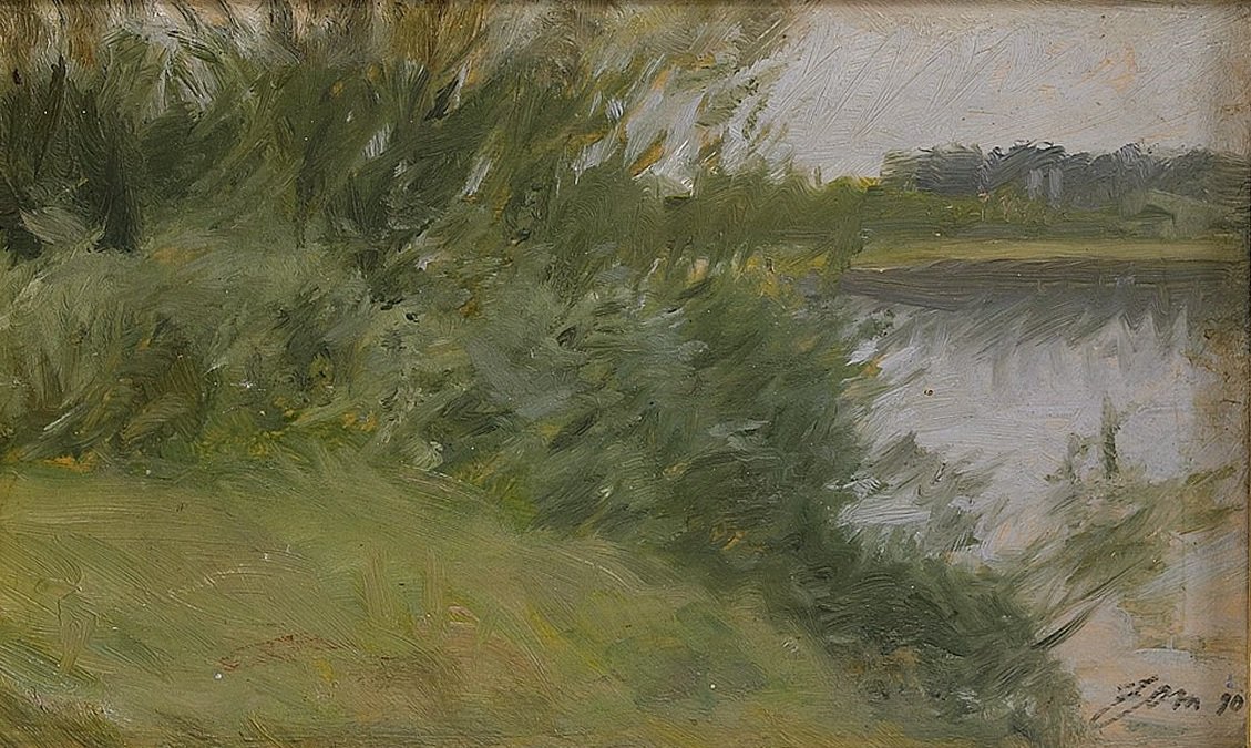 Eiland in Saxviken 1890 door Anders Leonard Zorn