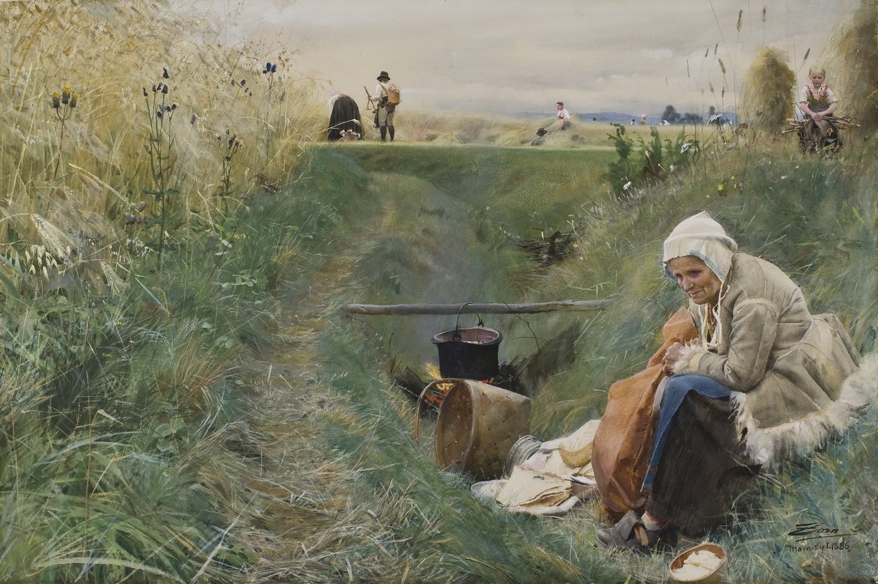 Ons Dagelijks Brood, 1886 door Anders Leonard Zorn