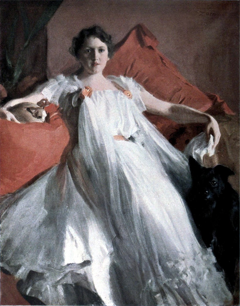 Portret van mevrouw Ashley door Anders Leonard Zorn