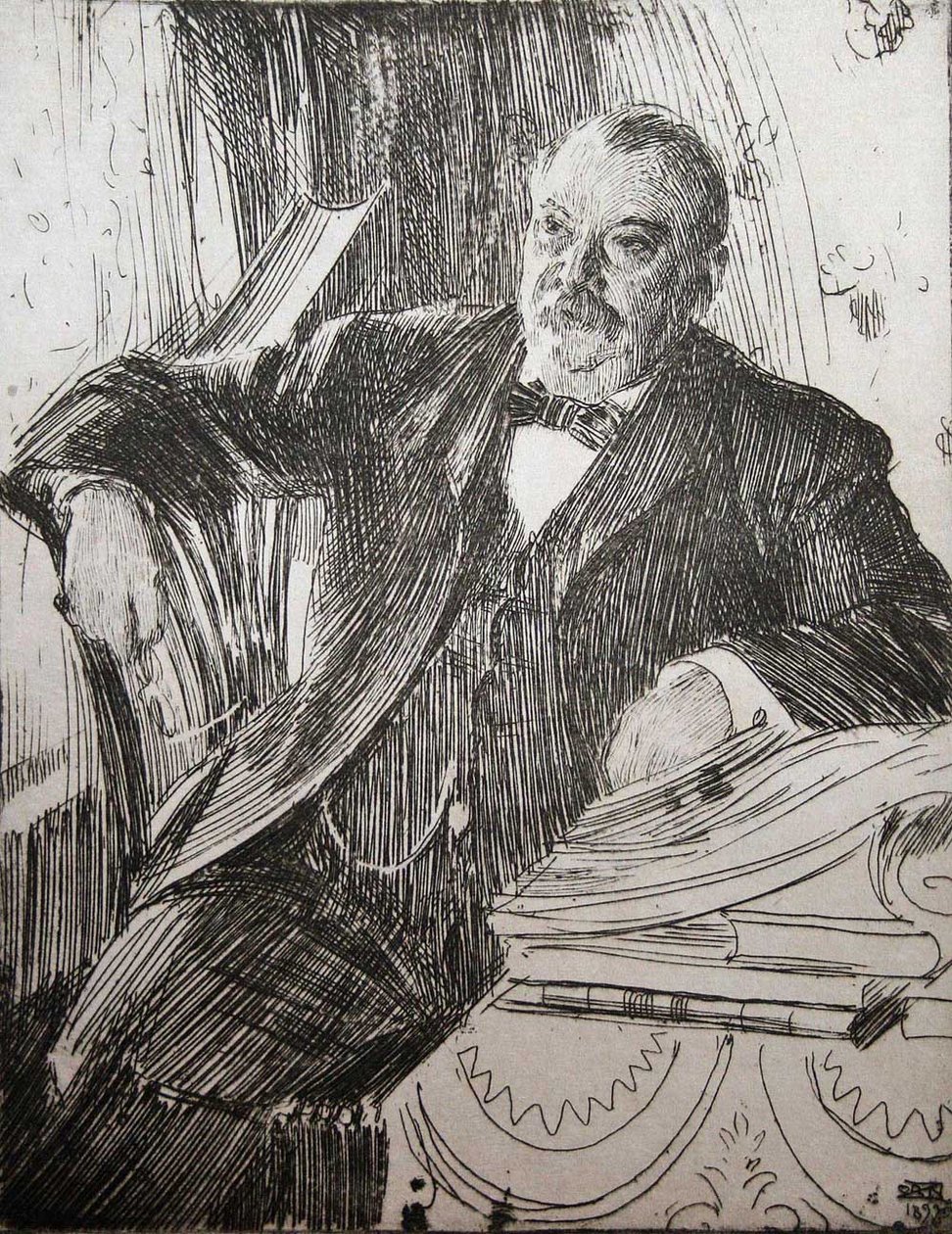 President Grover Cleveland door Anders Leonard Zorn