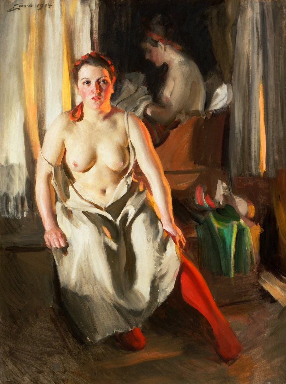 Rode sok door Anders Leonard Zorn