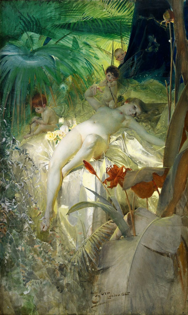 De Liefdesnimf door Anders Leonard Zorn