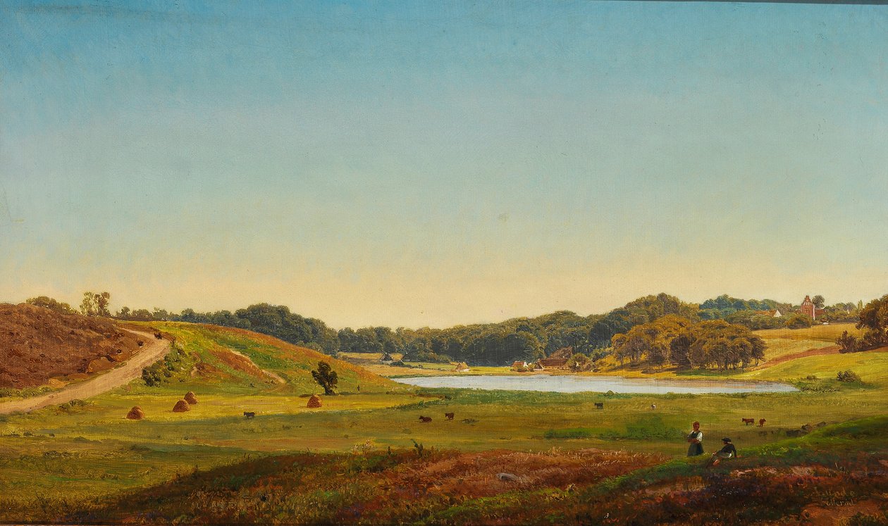 Deens oogstlandschap door Anders Christian Lunde