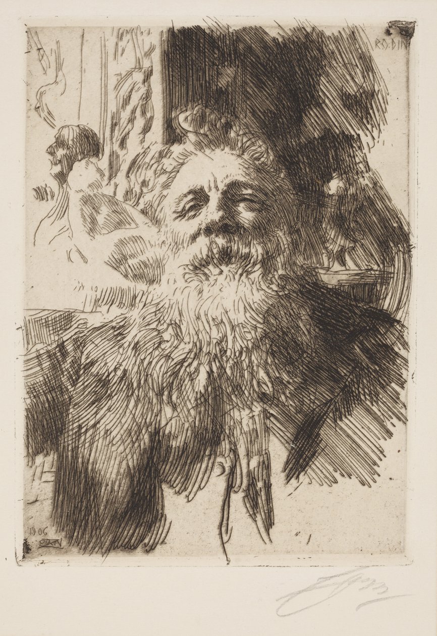 Auguste Rodin door Anders Leonard Zorn