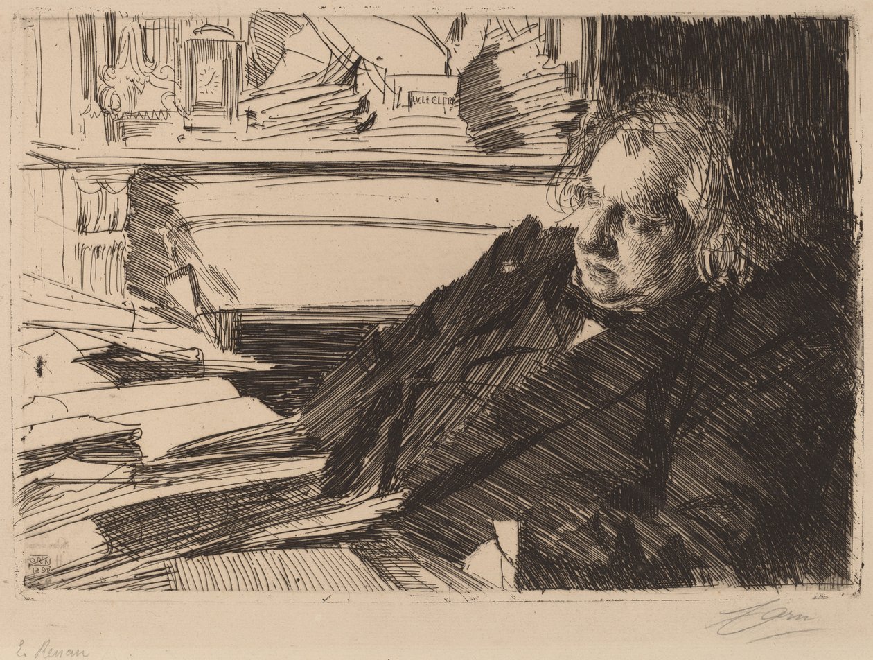 Ernest Renan door Anders Leonard Zorn