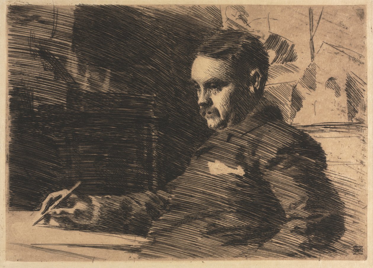 Advocaat Wade, 1890 door Anders Leonard Zorn