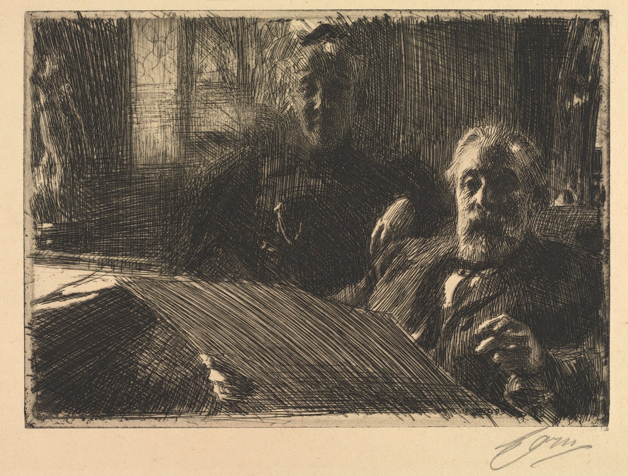 Mr. en Mrs. Fürstenberg, 1895 door Anders Leonard Zorn
