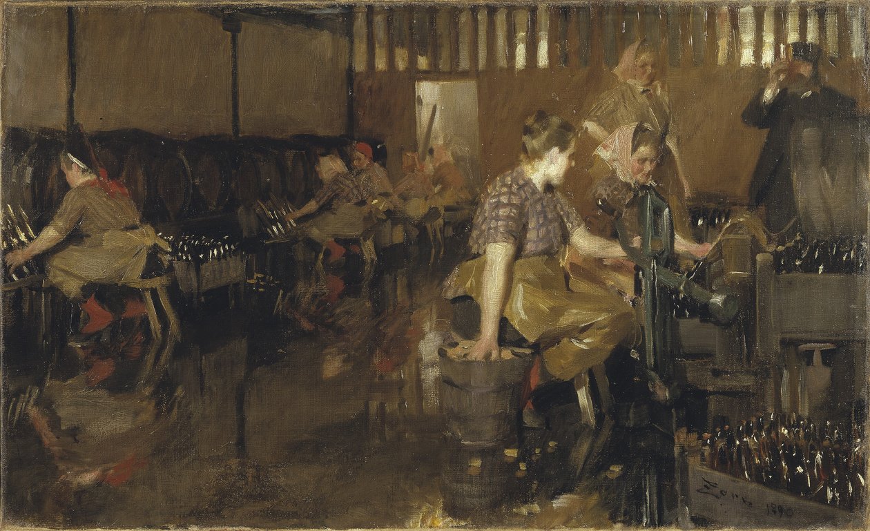De Kleine Brouwerij, 1890 door Anders Leonard Zorn