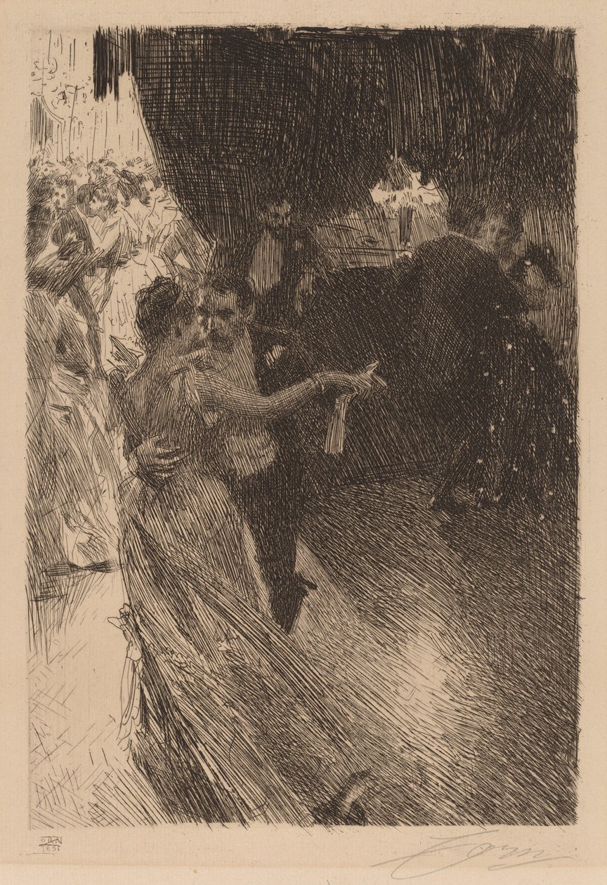 De Wals, 1891 door Anders Leonard Zorn