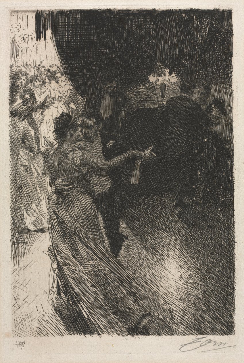 De Wals, 1891 door Anders Leonard Zorn