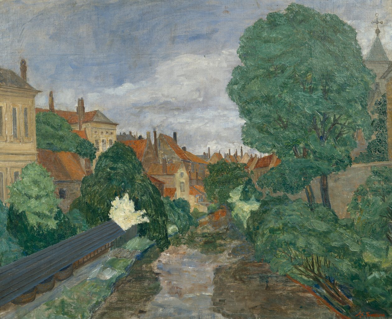 Kanaal in Brugge door Anders Svarstad