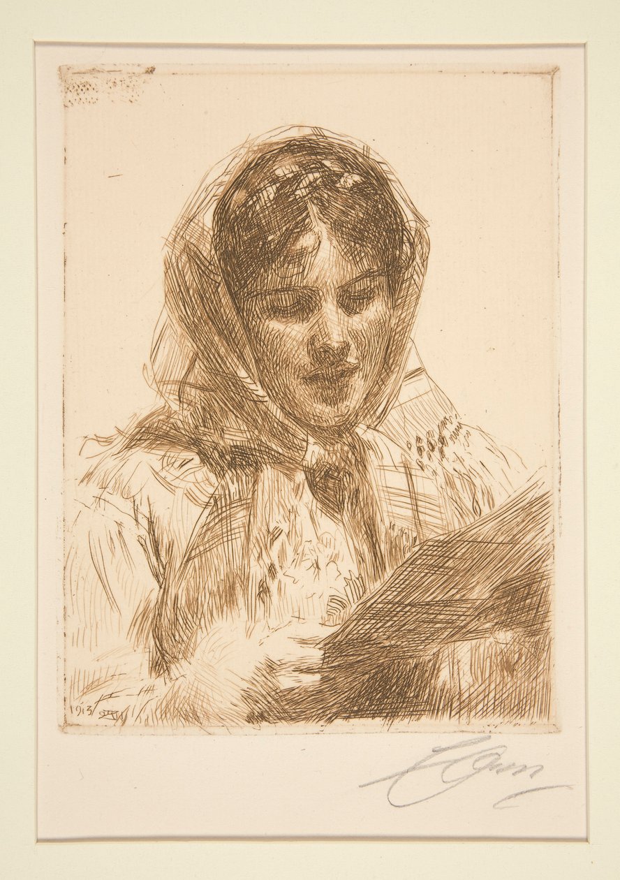 Een brief, 1913 door Anders Leonard Zorn