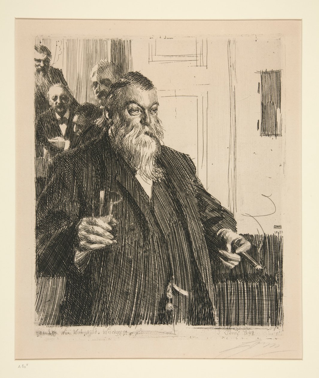 Een Toast II door Anders Leonard Zorn